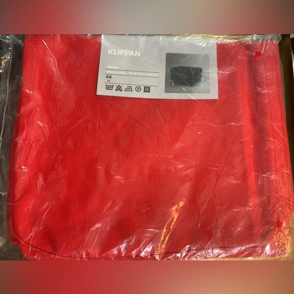 ✨🔴 Klippan Red IKEA Footstool Cover – New & Ready to Slay 🔴✨